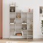 Βιβλιοθήκη Manco Megapap χρώμα sandstone 122x25,5x188εκ.