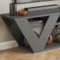 Έπιπλο τηλεόρασης Pipralla Megapap χρώμα ανθρακί 110x30x40εκ.