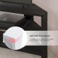 Έπιπλο τηλεόρασης γωνιακό Thales Megapap χρώμα black wood 110x36x45εκ.