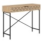 Κονσόλα Giovanni Megapap μεταλλική - μελαμίνης χρώμα sapphire oak 110x35,6x90εκ.