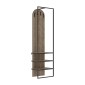 Έπιπλο εισόδου Archy Megapap χρώμα ανοιχτό καρυδί 53x31,7x180εκ.