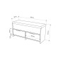 Παπουτσοθήκη Cove Megapap χρώμα ανοιχτό καφέ 106x34x51,5εκ.