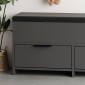 Παπουτσοθήκη Cove Megapap χρώμα ανθρακί 106x34x51,5εκ.