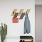 Κρεμάστρα τοίχου Livy Megapap χρώμα sapphire oak - γκρι ρετρό 75,2x1,8x45,3εκ.