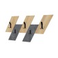 Κρεμάστρα τοίχου Livy Megapap χρώμα sapphire oak - γκρι ρετρό 75,2x1,8x45,3εκ.