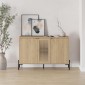 Μπουφές Naive Megapap χρώμα sapphire oak 126x40x80εκ.