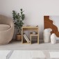 Τραπεζάκι βοηθητικό - Κομοδίνο Bon Megapap χρώμα sapphire oak 40x35x40εκ.