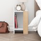 Κομοδίνο Elos Megapap αριστερό χρώμα λευκό - saphhire oak 30x31,7x55εκ.