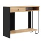Κονσόλα Sirius Megapap χρώμα sapphire oak - silky black 100x35x79εκ.