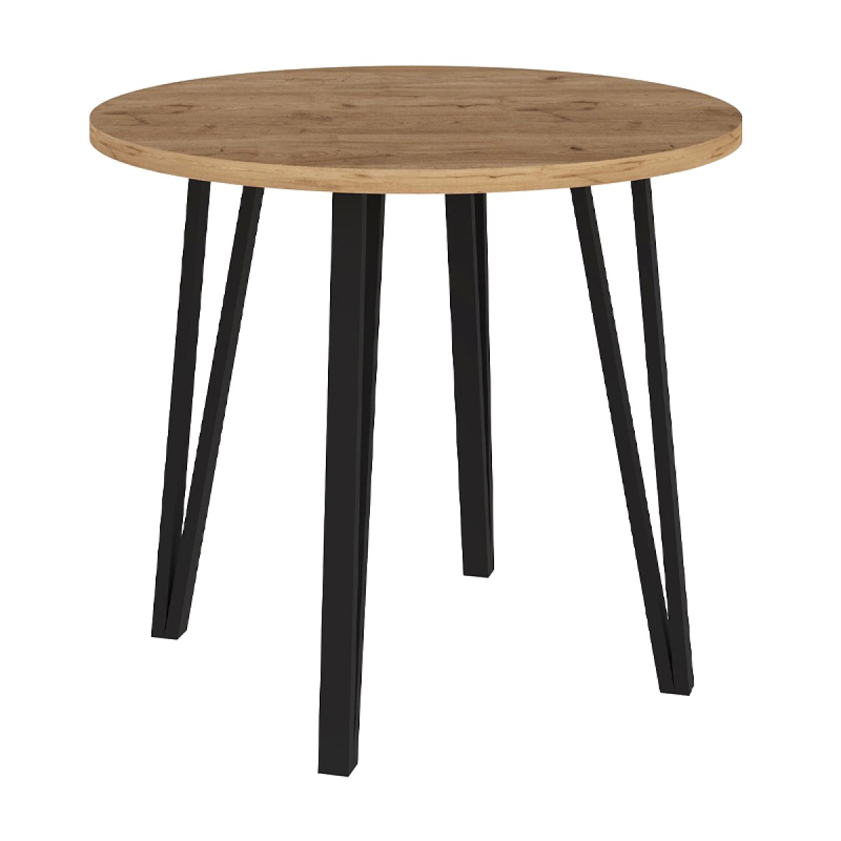Τραπέζι Xana Megapap χρώμα sepet oak Ø90x77,5εκ.
