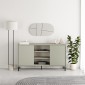 Μπουφές Frem Megapap χρώμα ash green 150x40x81εκ.