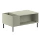 Τραπεζάκι σαλονιού Vena Megapap χρώμα ash green 100x60x42εκ.