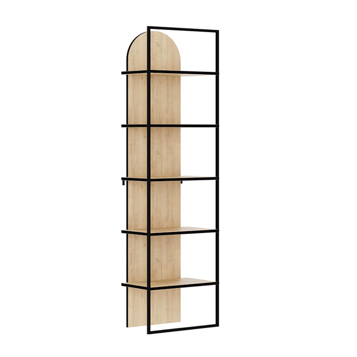 Βιβλιοθήκη Archy Megapap χρώμα sapphire oak 53x31,7x180εκ.
