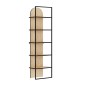 Βιβλιοθήκη Archy Megapap χρώμα sapphire oak 53x31,7x180εκ.