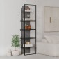 Βιβλιοθήκη Archy Megapap χρώμα γκρι ρετρό 53x31,7x180εκ.