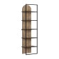Βιβλιοθήκη Archy Megapap χρώμα ανοιχτό καρυδί 53x31,7x180εκ.