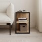 Τραπεζάκι βοηθητικό - Κομοδίνο Echo Megapap χρώμα sapphire oak 30x42x45εκ.