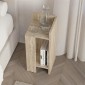 Κομοδίνο Elos Megapap δεξί χρώμα travertine 25x27x60εκ.