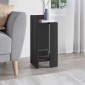 Κομοδίνο Elos Megapap αριστερό χρώμα black wood 25x27x60εκ.