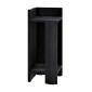 Κομοδίνο Elos Megapap αριστερό χρώμα black wood 25x27x60εκ.