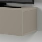 Έπιπλο τηλεόρασης επιτοίχιο Francy Megapap χρώμα sandstone 135x31,7x25εκ.