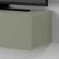 Έπιπλο τηλεόρασης επιτοίχιο Francy Megapap χρώμα ash green 135x31,7x25εκ.