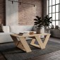 Τραπεζάκι σαλονιού Pipra Megapap χρώμα sapphire oak 110x60x40εκ.