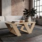 Τραπεζάκι σαλονιού Pipra Megapap χρώμα sapphire oak 110x60x40εκ.