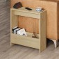 Τραπεζάκι βοηθητικό Simpi Megapap χρώμα sapphire oak 55x20x60εκ.