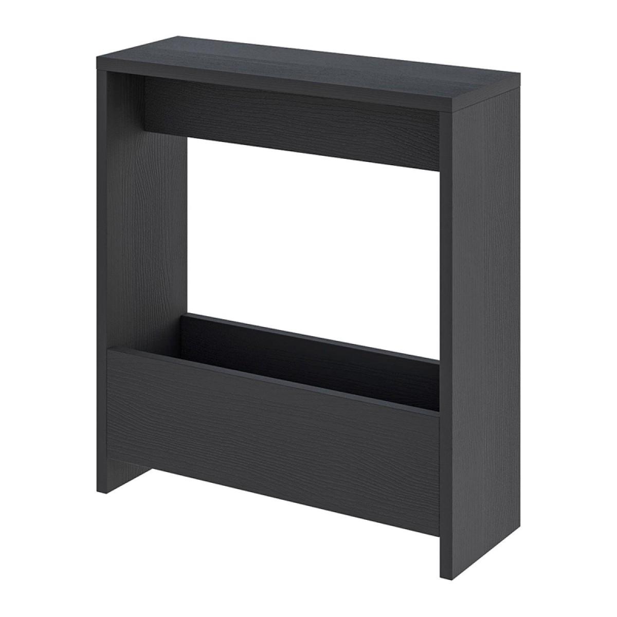 Τραπεζάκι βοηθητικό Simpi Megapap χρώμα black wood 55x20x60εκ.