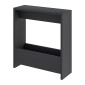 Τραπεζάκι βοηθητικό Simpi Megapap χρώμα black wood 55x20x60εκ.