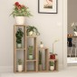 Ραφιέρα - Ανθοστήλη Sule Megapap χρώμα sapphire oak 84x20x89εκ.