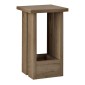 Τραπεζάκι βοηθητικό Tasos Megapap χρώμα sepet oak 30x30x50,3εκ.