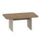 Τραπεζάκι σαλονιού Pietra Megapap χρώμα sepet oak - sandstone 100x60x41,8εκ.