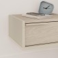 Κομοδίνο επιτοίχιο Eco Megapap χρώμα sandstone - light oak 40x33x18,5εκ.