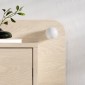 Κομοδίνο επιτοίχιο Dotta Megapap με LED χρώμα light oak 52x33,6x28εκ.