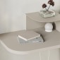 Κομοδίνο επιτοίχιο Luno Megapap με LED χρώμα sandstone 40x30x16,2εκ.