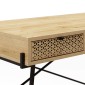 Γραφείο εργασίας Naive Megapap χρώμα sapphire oak 113,4x60x77,5εκ.