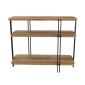 Κονσόλα Notus Megapap χρώμα καρυδί Ud 92x34,5x75εκ.