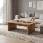 Τραπεζάκι σαλονιού Loana Megapap χρώμα καρυδί Ud 120x70x40εκ.
