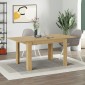 Τραπέζι Tolmen Megapap επεκτεινόμενο χρώμα sapphire oak 120/170x80x75εκ.