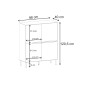 Μπουφές Arch Megapap χρώμα sandstone 98x40x120,5εκ.