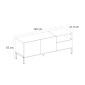 Έπιπλο τηλεόρασης Cailin Megapap χρώμα sandstone - sepet oak 140x41,8x55εκ.