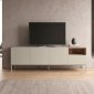 Έπιπλο τηλεόρασης Cailin Megapap χρώμα sandstone - sepet oak 180x41,8x55εκ.