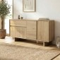 Μπουφές Capri Megapap χρώμα sapphire oak 146x45x76,5εκ.