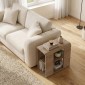 Τραπεζάκι βοηθητικό Colia Megapap χρώμα sepet oak 58x25x50εκ.