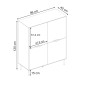 Μπουφές Marquise Megapap χρώμα sandstone 98x40x120εκ.