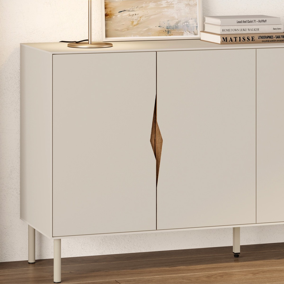 Μπουφές Marquise Megapap χρώμα sandstone 150x40x78,5εκ.