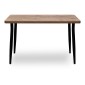 Τραπέζι Levico Megapap Mdf - μεταλλικό χρώμα ακακίας 130x75x75εκ.