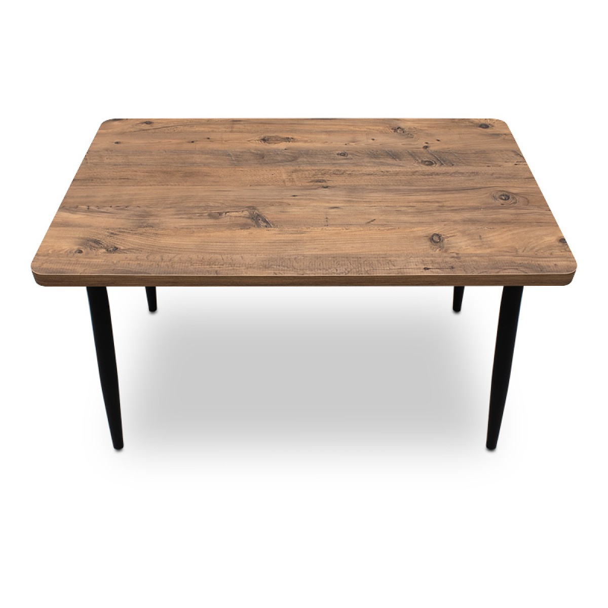 Τραπέζι Levico Megapap Mdf - μεταλλικό χρώμα ακακίας 130x75x75εκ.
